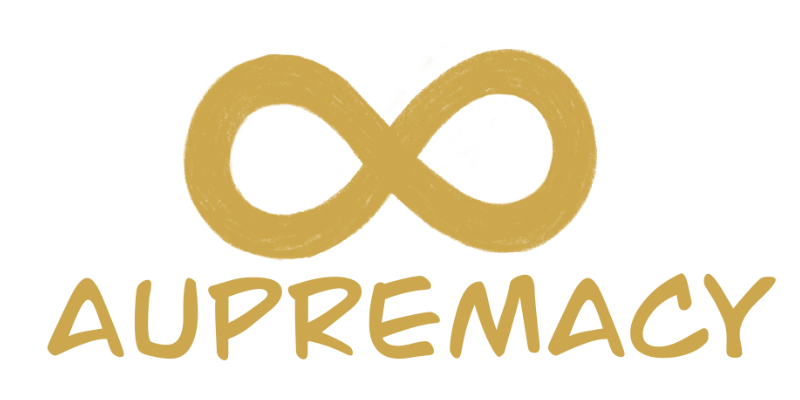 Ilustración de Aupremacy: composición estructurada y densa que evoca la sobrecarga sensorial del autismo