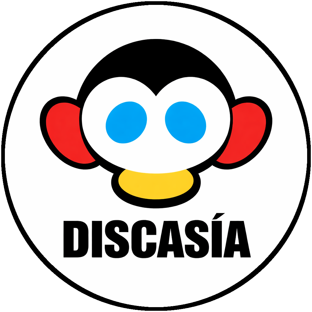 Logotipo de Discasía: símbolo circular con motivo de sinfonía