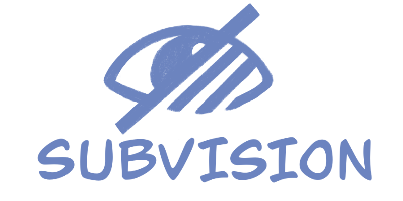 Ilustración de Subvisión: paisaje difuso y sin referencias visuales que transmite desorientación espacial